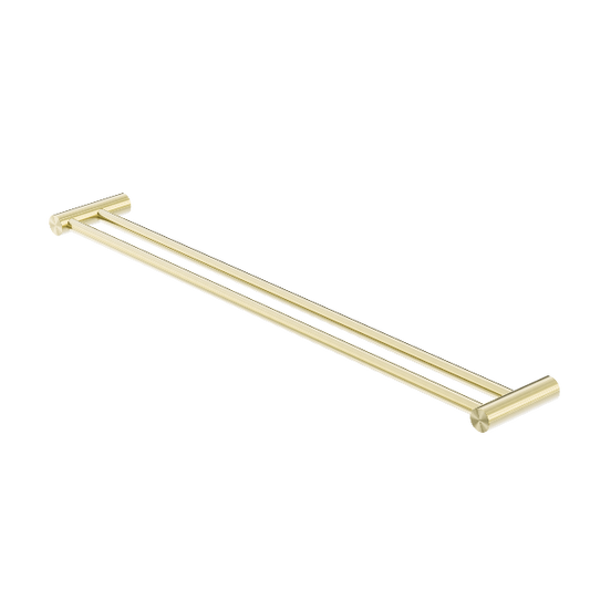 Nero Zen SS316L Double Towel Rail 800mm Brushed  NR1630dBG
