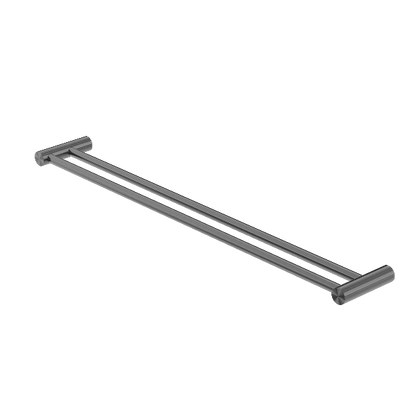 Nero Zen SS316L Double Towel Rail 800mm Graphite NR1630dGR