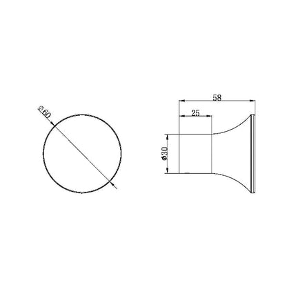 Nero Zen SS316L Robe Hook Graphite NR1682GR