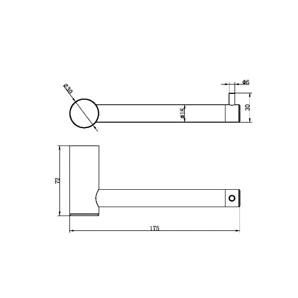 Nero Zen SS316L Toilet Roll Holder Brushed  NR1686BG