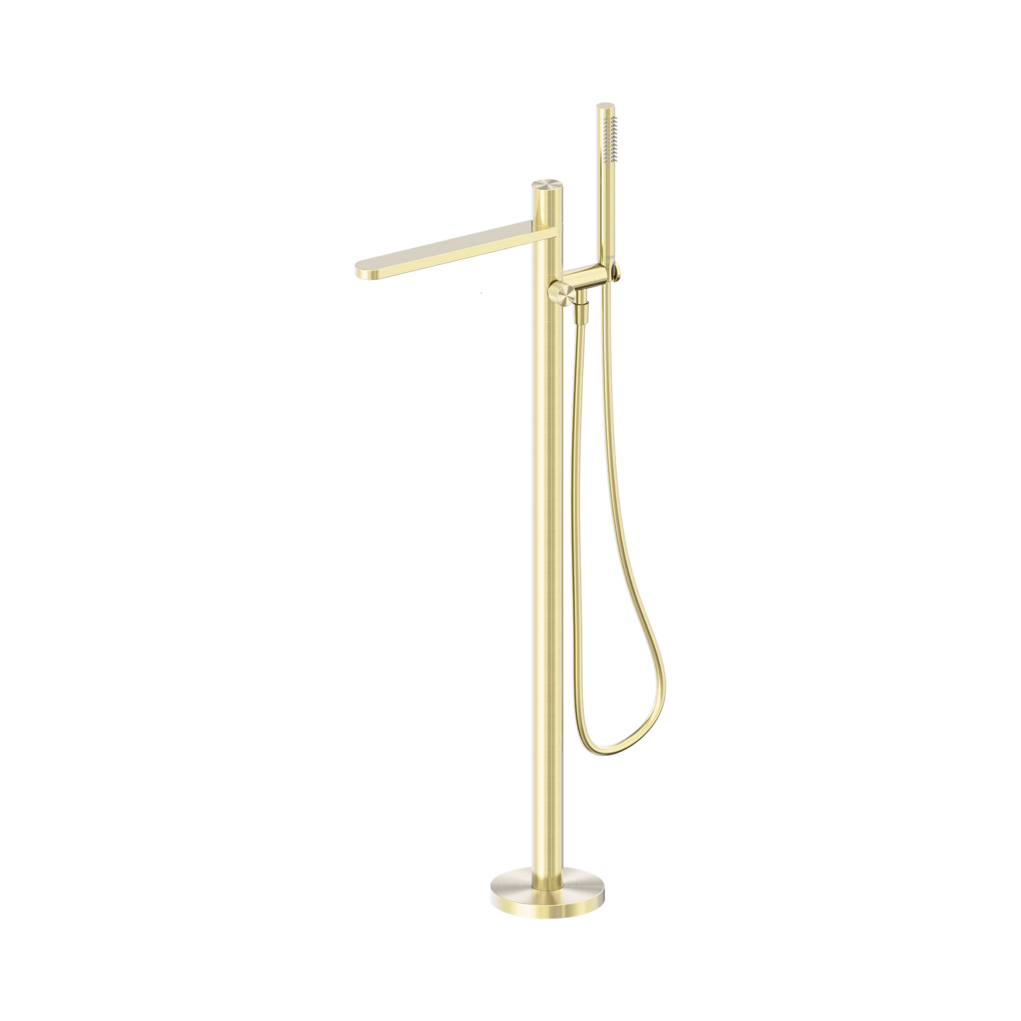 Pure SS316L Progressive Freestanding Bath Mixer Brushed Gold