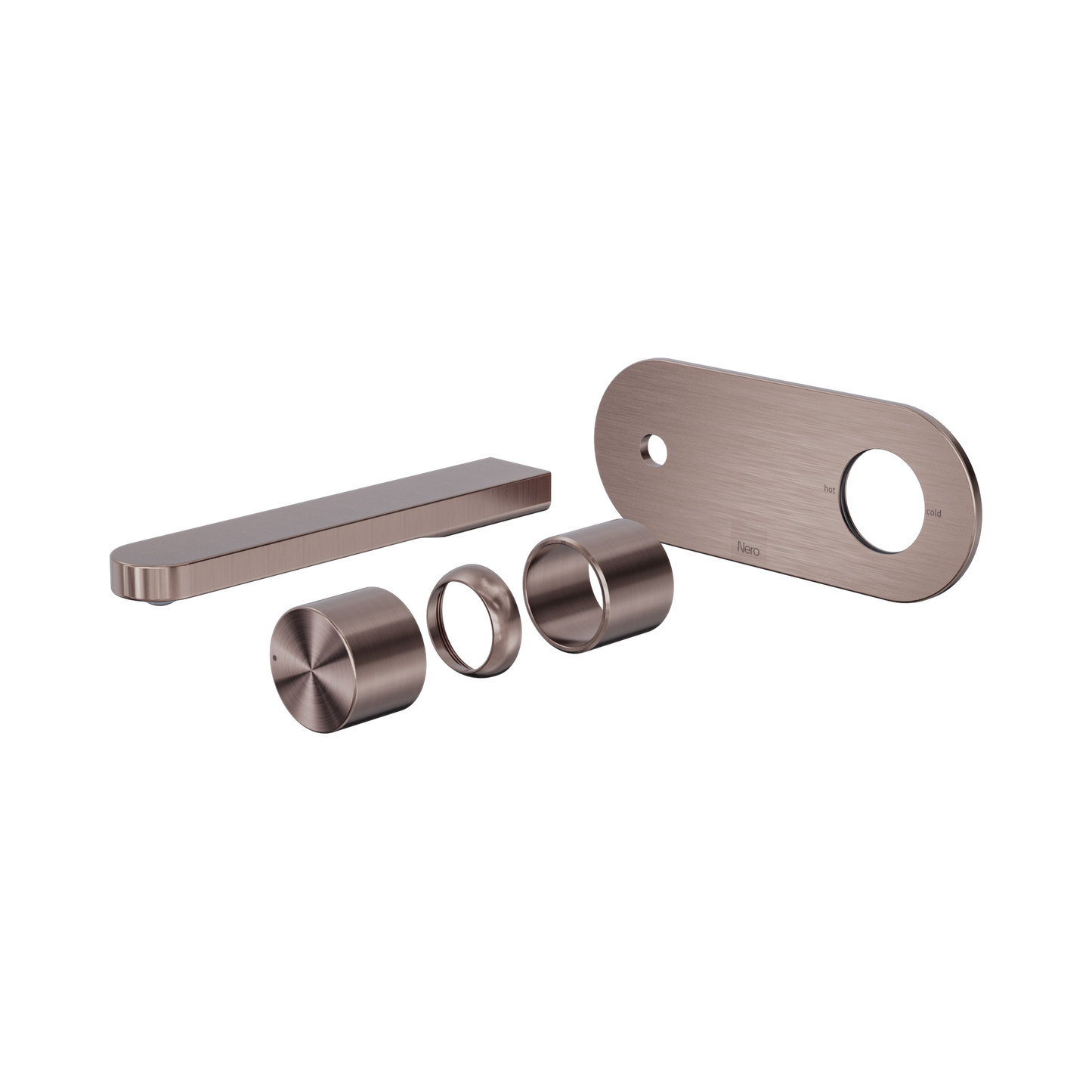 Pure SS316L Progressive Wall Basin/Bath Mixer Trim Kits Only Brushed Bronze