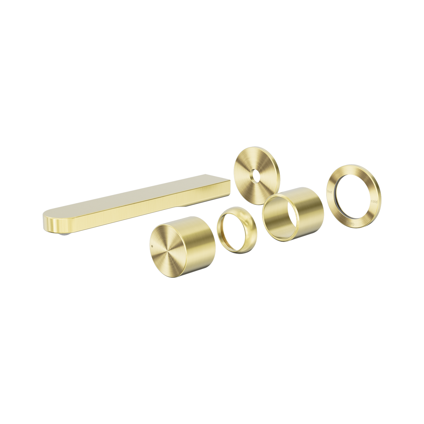 Pure SS316L Progressive Wall Basin/Bath Mixer Separate Back Plate Trim Kits Only Brushed Gold