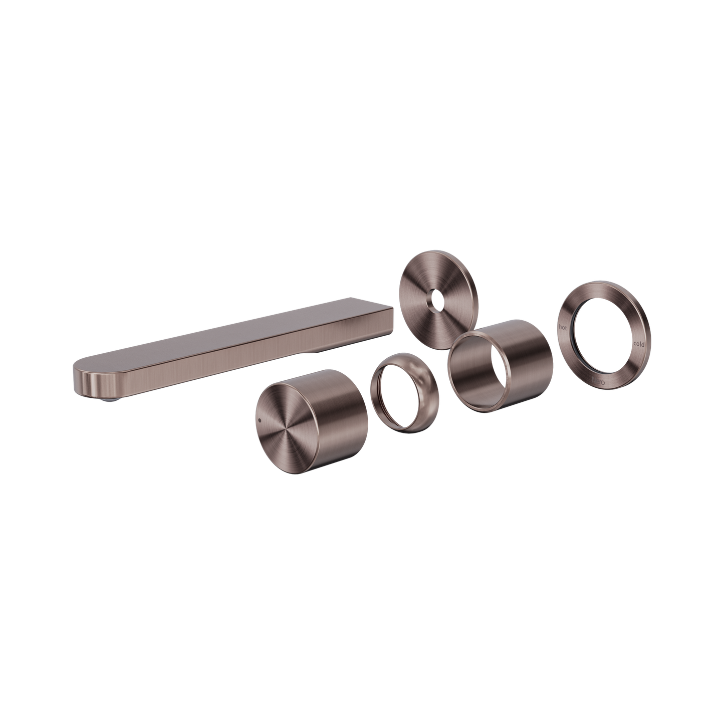 Pure SS316L Progressive Wall Basin/Bath Mixer Separate Back Plate Trim Kits Only Brushed Bronze