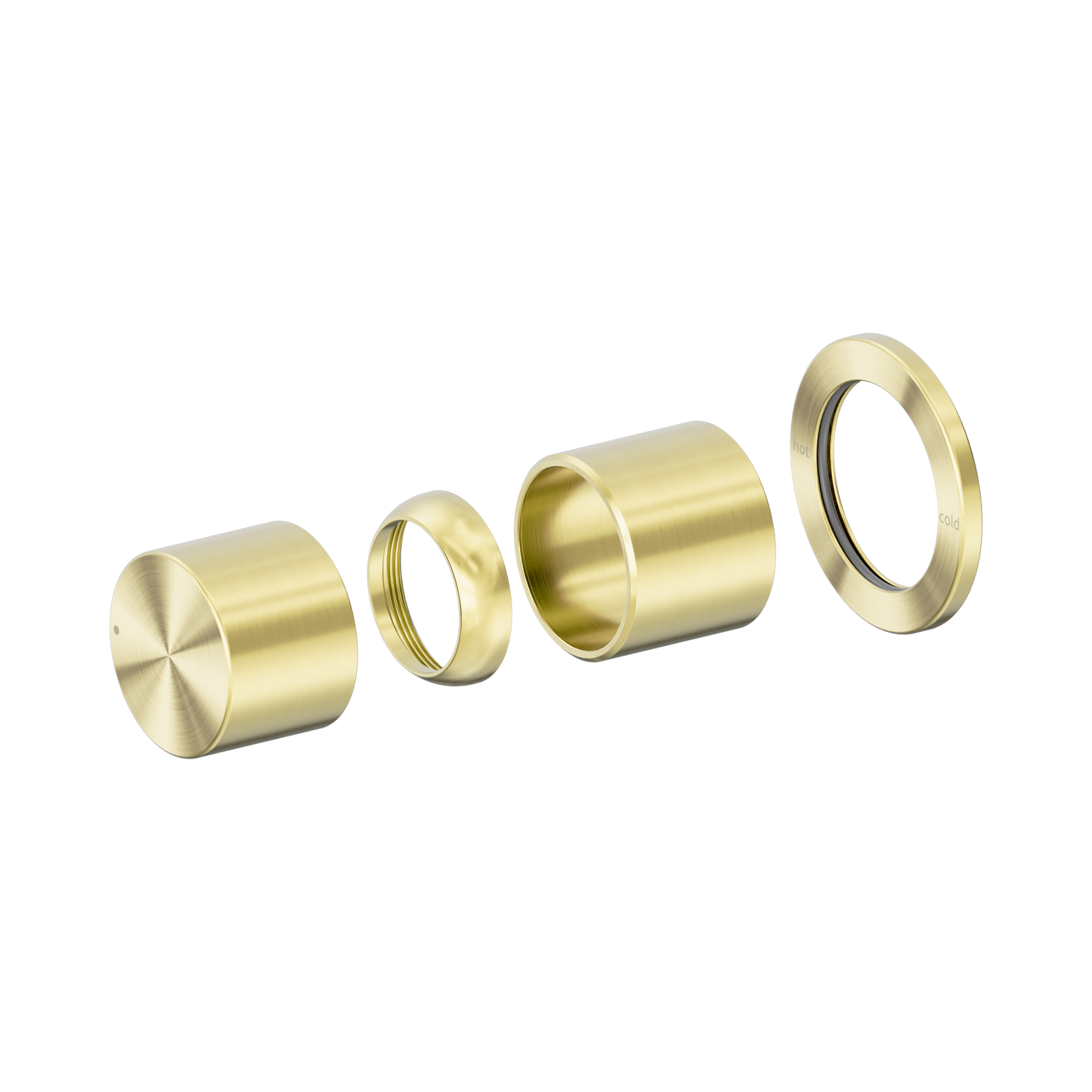 Pure SS316L Progressive Shower Mixer Trim Kits Only Brushed Gold