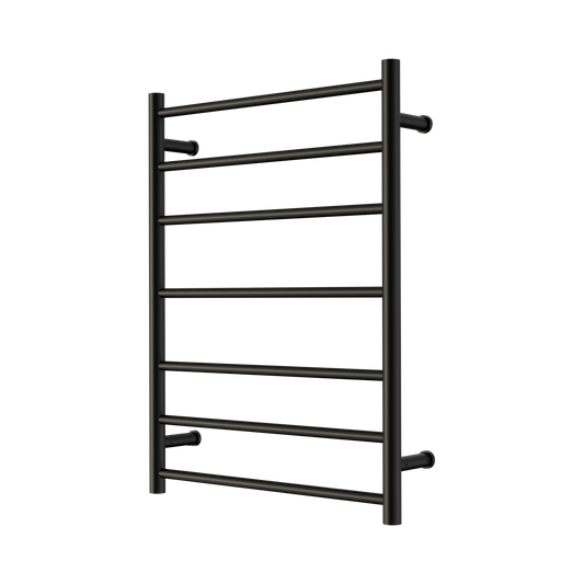 Mecca 240V 7 Bar Heated Towel Ladder Matte Black