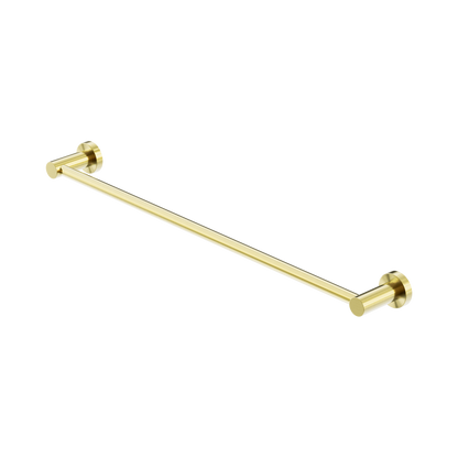 Mecca Single Towel Rail 600mm Brushed Gold