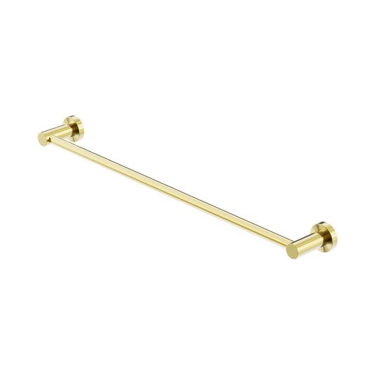 Mecca Single Towel Rail 600mm Brushed Gold