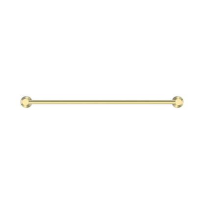 Mecca Single Towel Rail 600mm Brushed Gold
