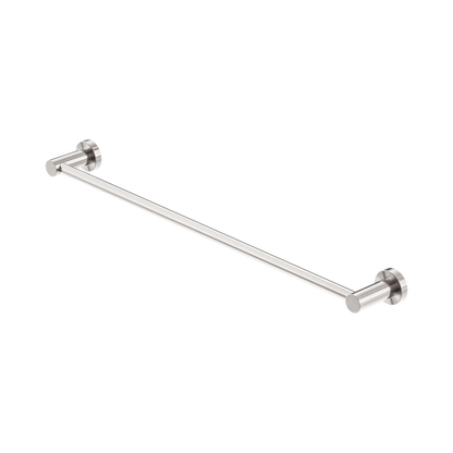 Mecca Single Towel Rail 600mm Brushed Nickel