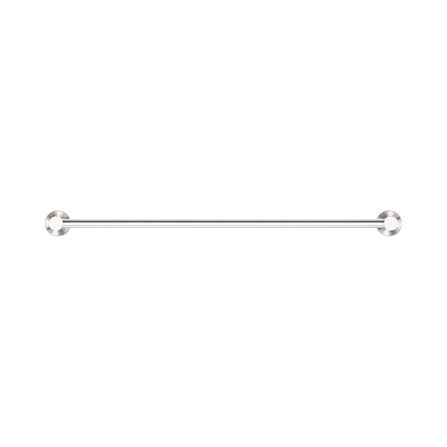 Mecca Single Towel Rail 600mm Brushed Nickel