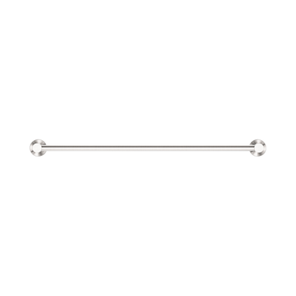 Mecca Single Towel Rail 600mm Brushed Nickel