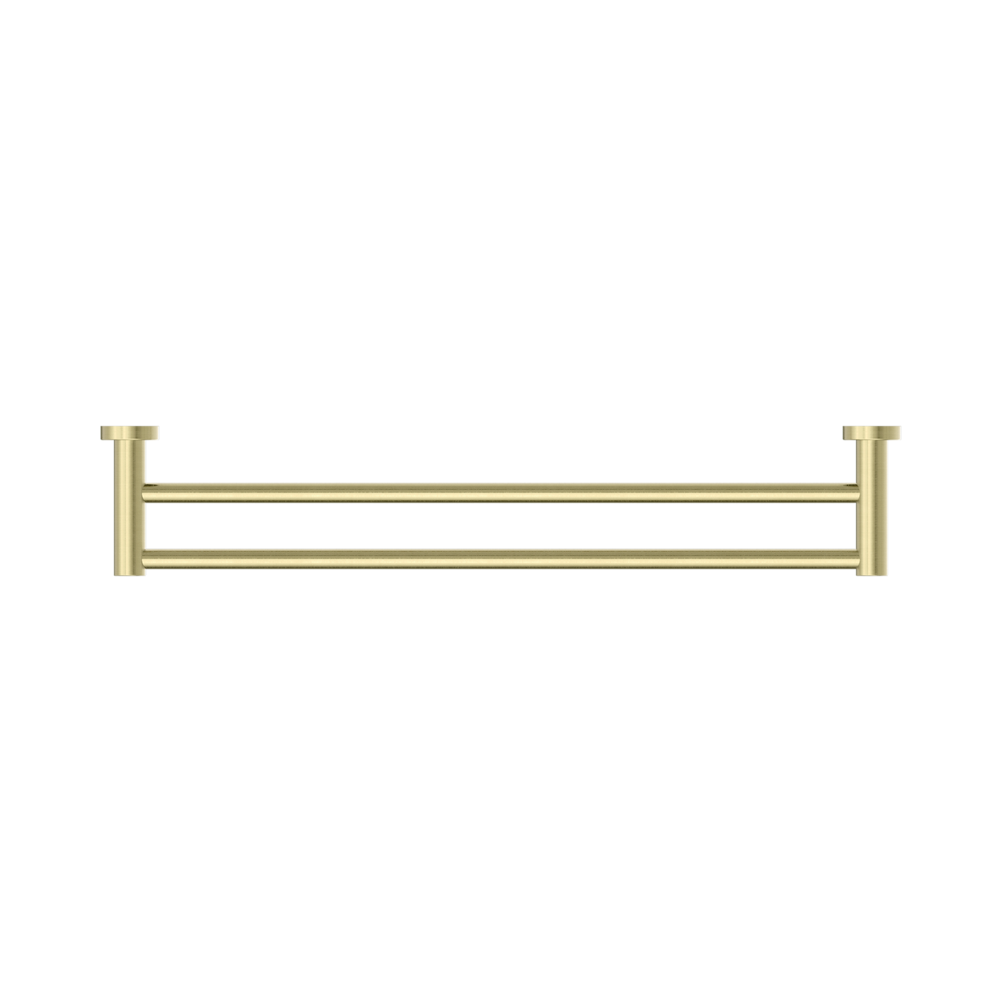 Mecca Double Towel Rail 600mm Brushed Gold