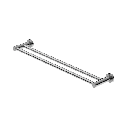 Mecca Double Towel Rail 600mm Chrome