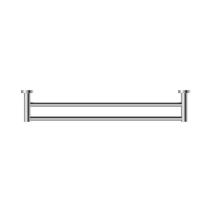 Mecca Double Towel Rail 600mm Chrome