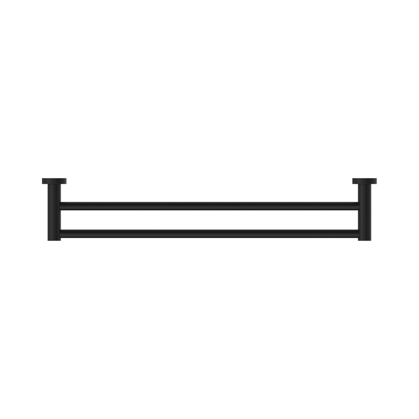 Mecca Double Towel Rail 600mm Matte Black