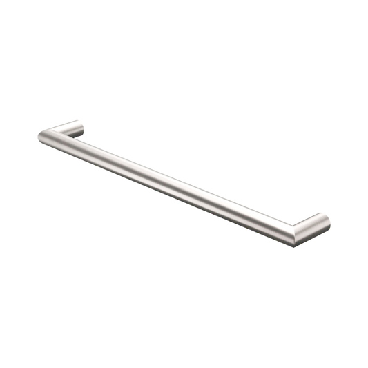 Mecca 240V Single Heated Towel Rail Brushed Nickel