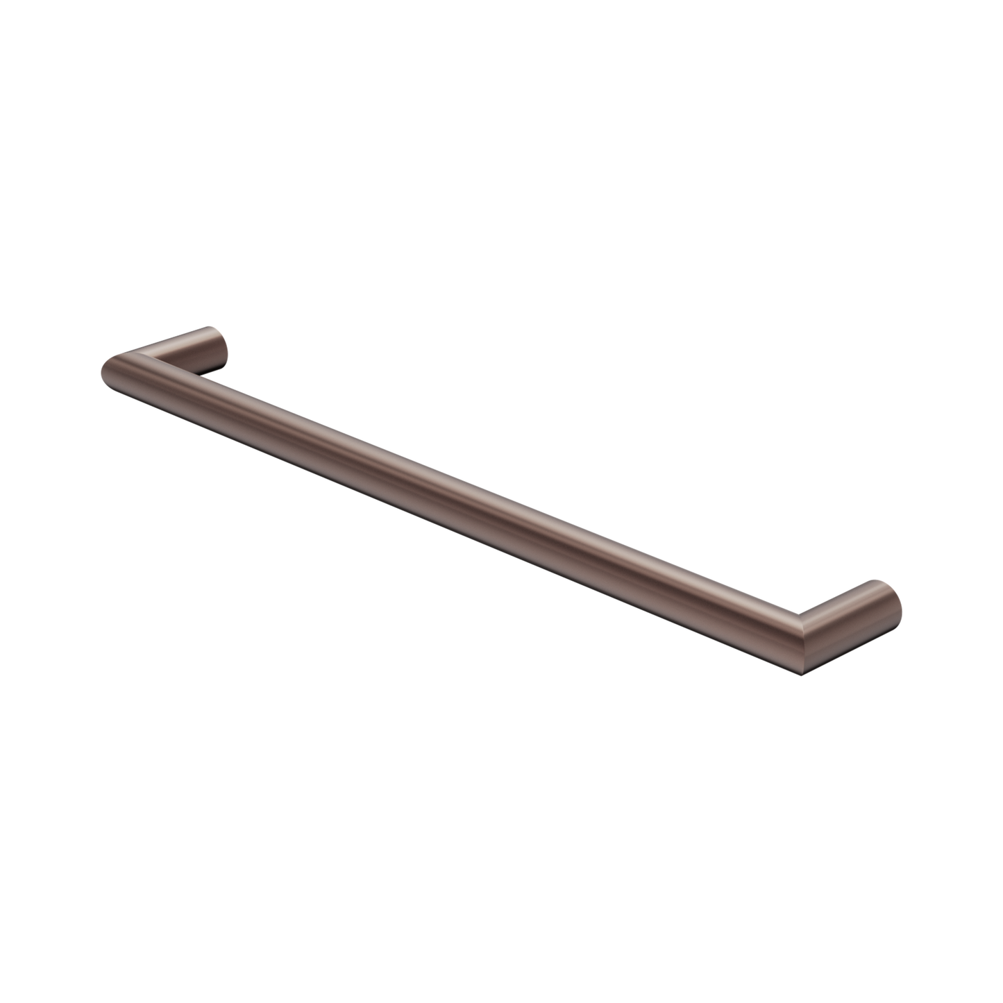 Mecca 240V Single Heated Towel Rail Brushed Bronze