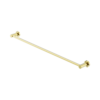 Mecca Single Towel Rail 800mm Brushed Gold