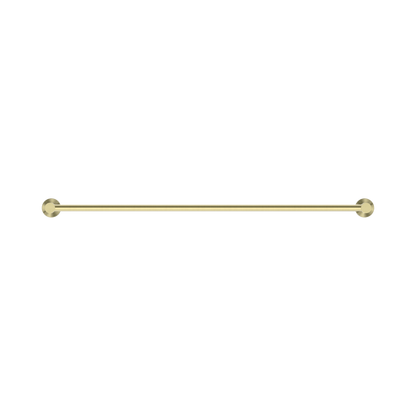 Mecca Single Towel Rail 800mm Brushed Gold