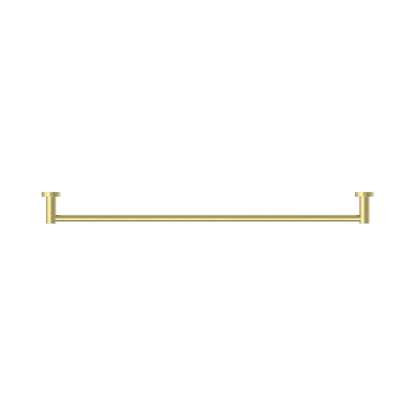 Mecca Single Towel Rail 800mm Brushed Gold
