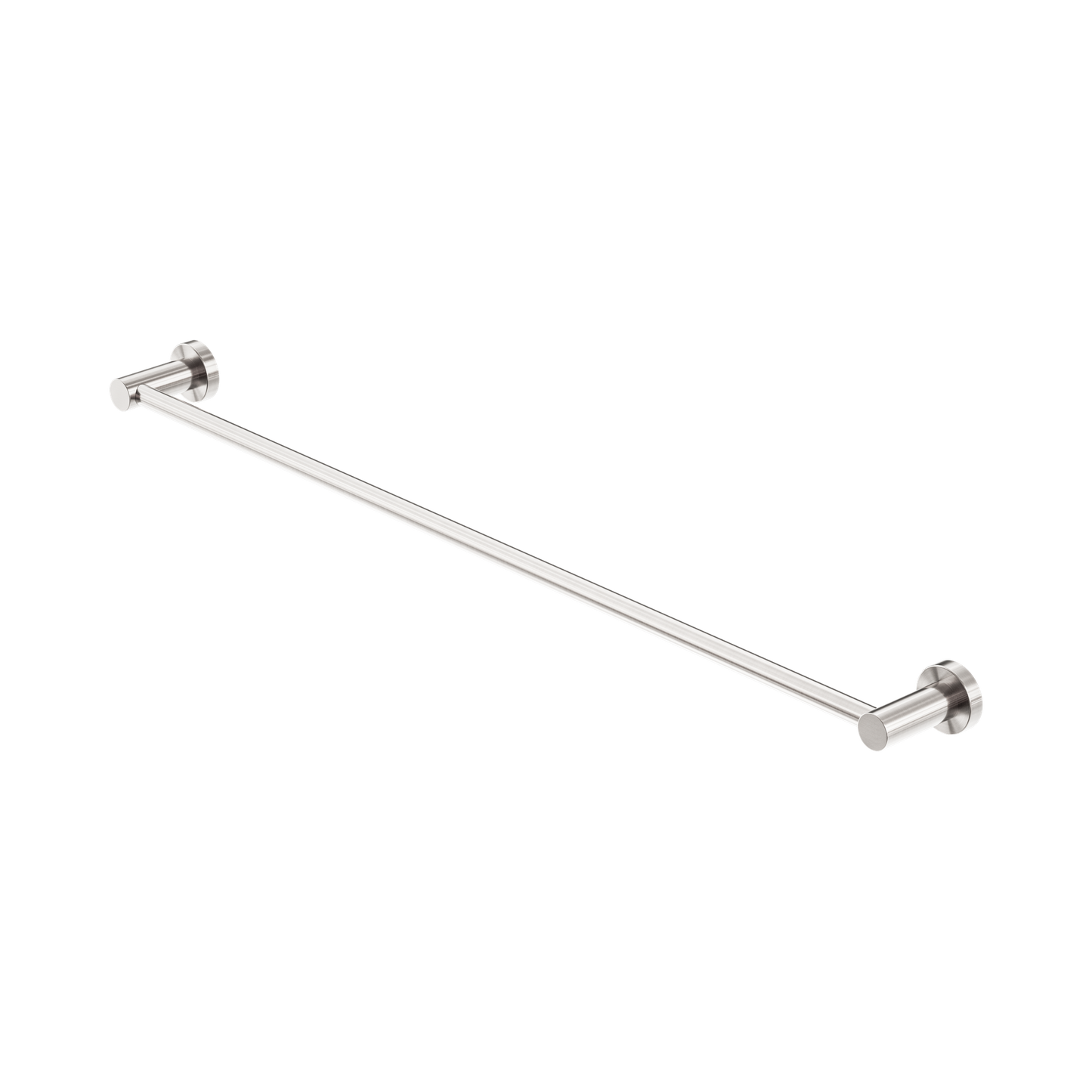 Mecca Single Towel Rail 800mm Brushed Nickel