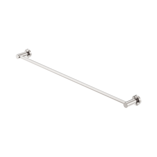 Mecca Single Towel Rail 800mm Brushed Nickel