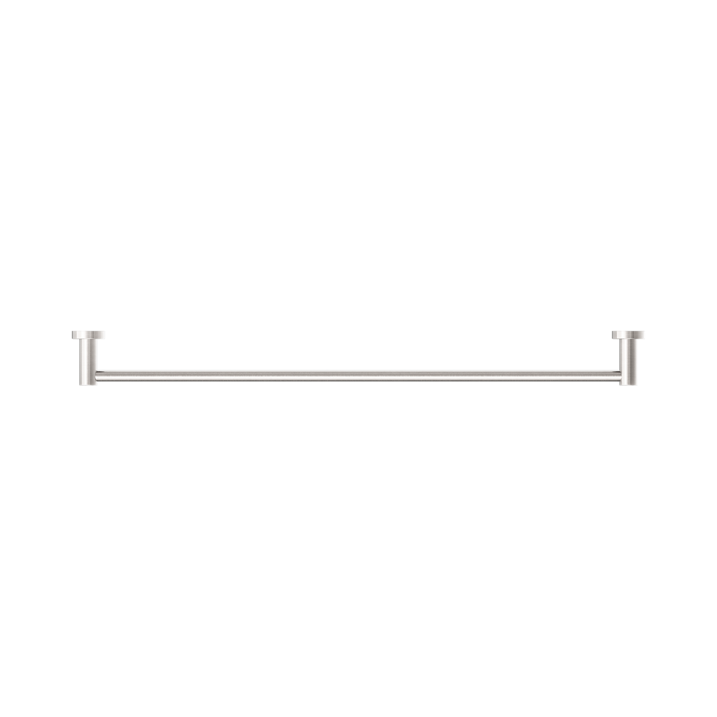 Mecca Single Towel Rail 800mm Brushed Nickel