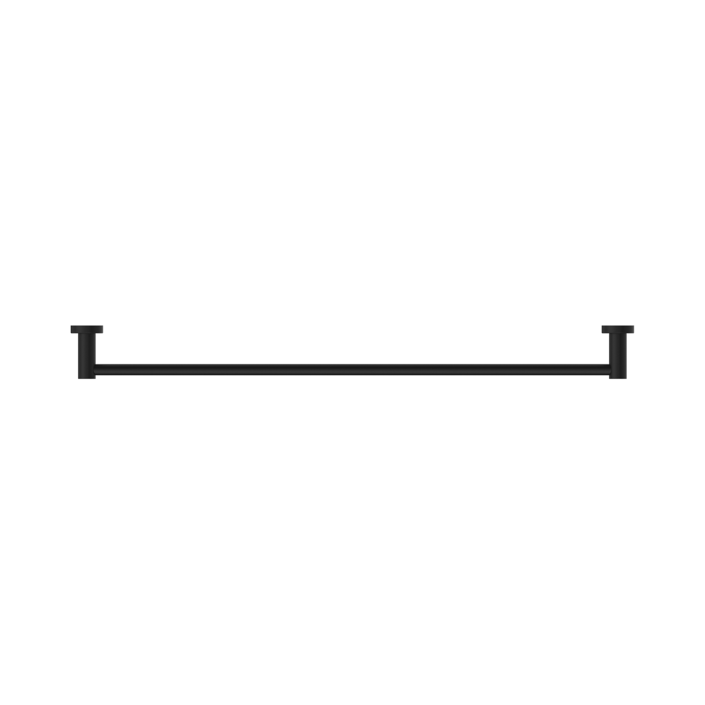 Mecca Single Towel Rail 800mm Matte Black