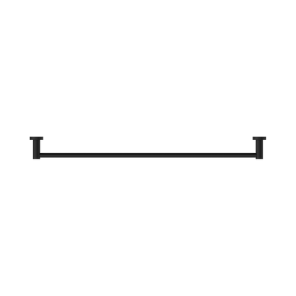 Mecca Single Towel Rail 800mm Matte Black