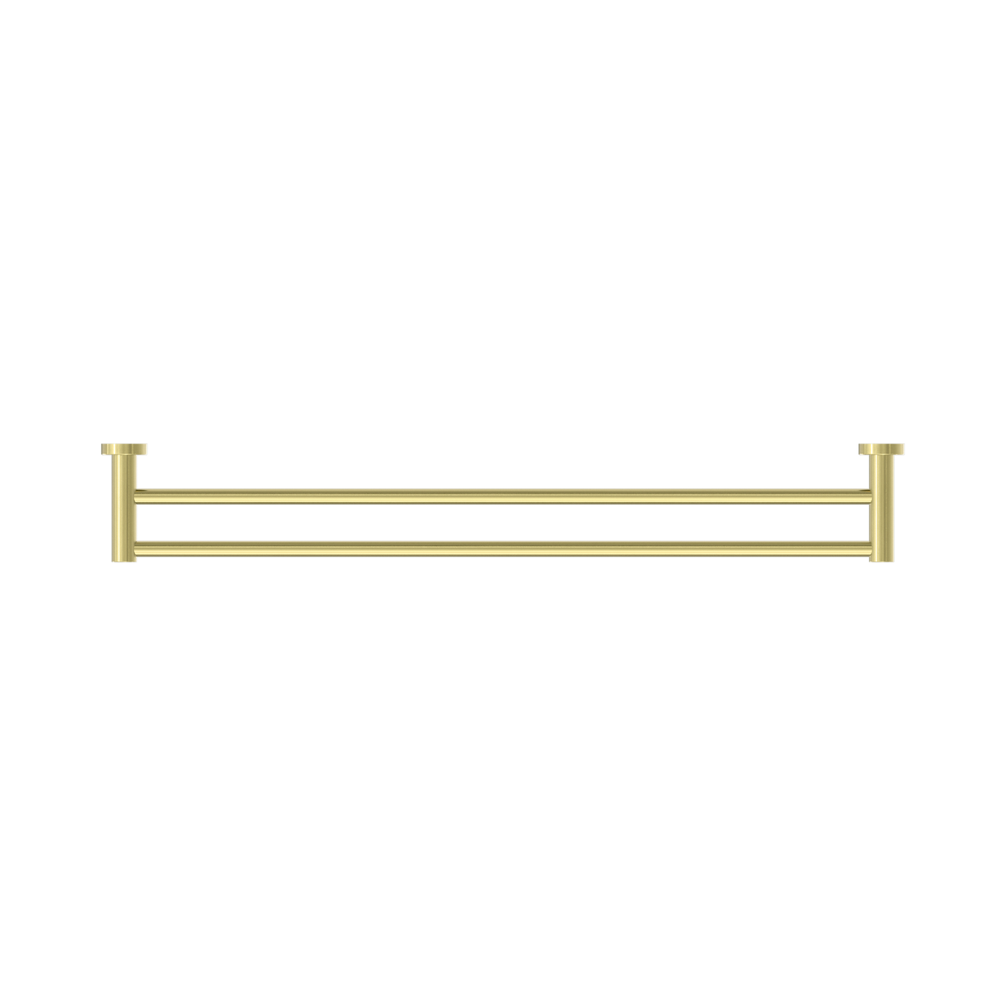 Mecca Double Towel Rail 800mm Brushed Gold