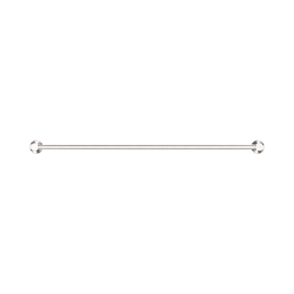 Mecca Double Towel Rail 800mm Brushed Nickel