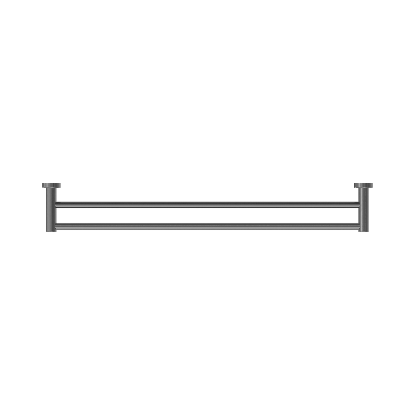 Mecca Double Towel Rail 800mm Gun Metal