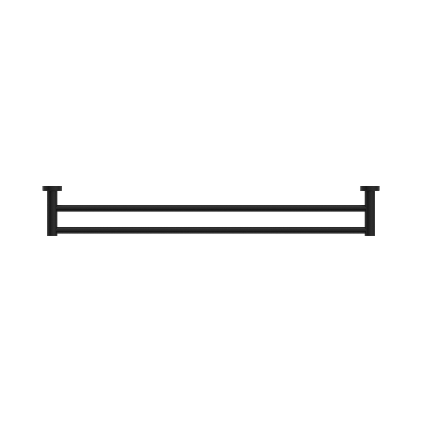 Mecca Double Towel Rail 800mm Matte Black