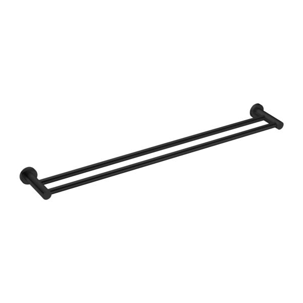 Nero Mecca Double Towel Rail 800mm  / NR1930dMB