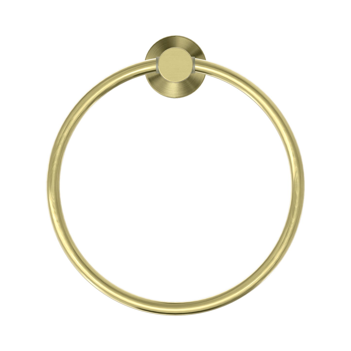 Mecca Hand Towel Ring Brushed Gold