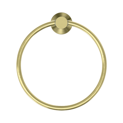 Mecca Hand Towel Ring Brushed Gold