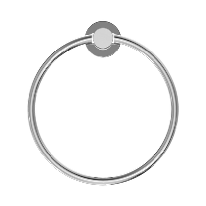 Mecca Hand Towel Ring Chrome