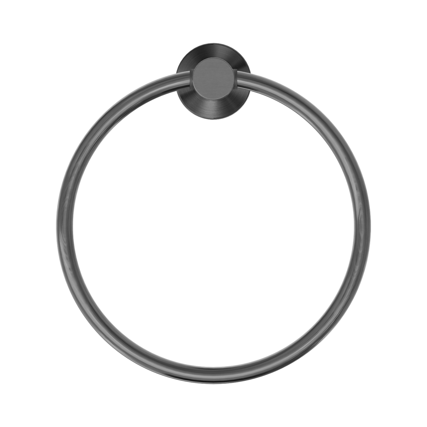 Mecca Hand Towel Ring Gun Metal