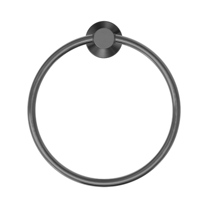 Mecca Hand Towel Ring Gun Metal