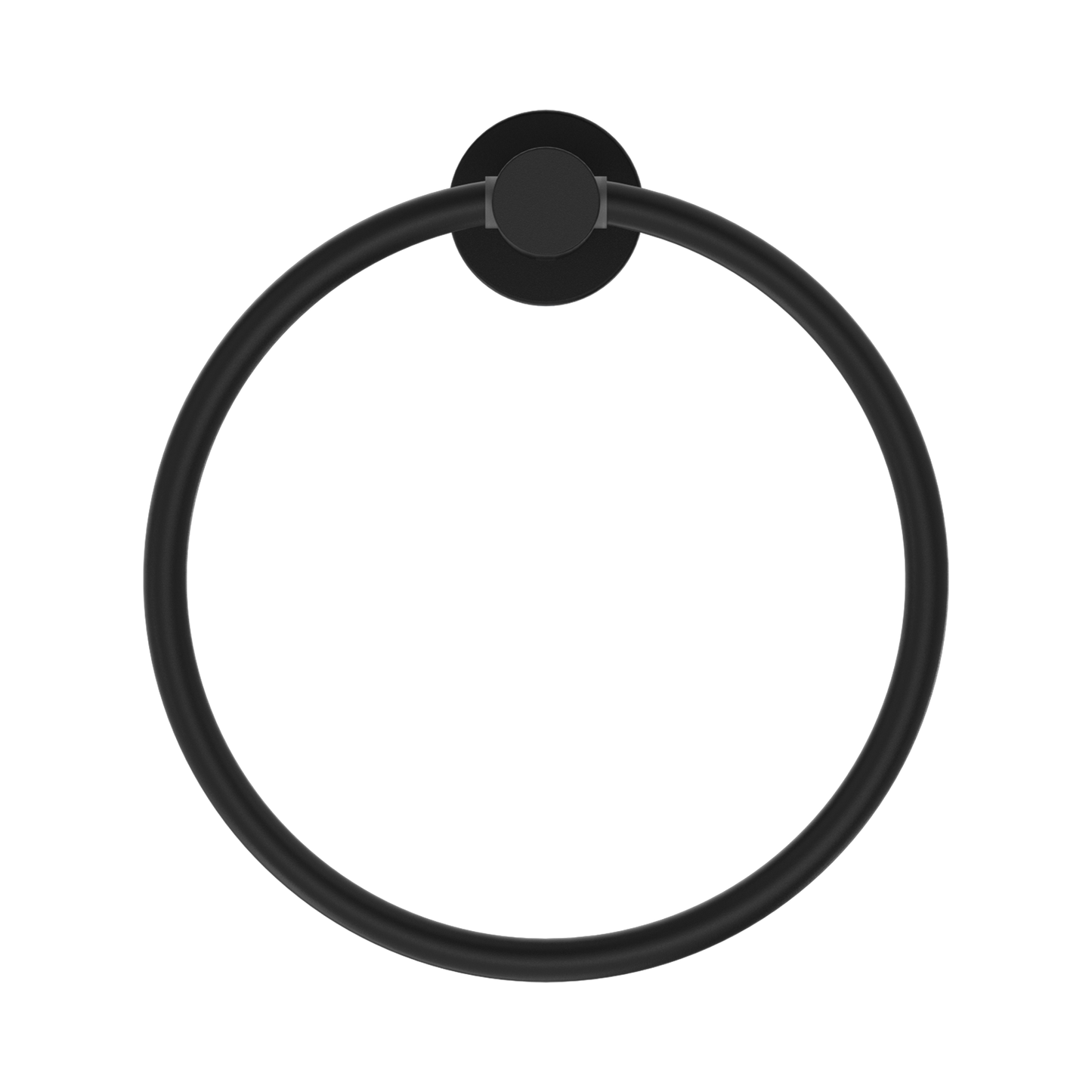 Mecca Hand Towel Ring Matte Black