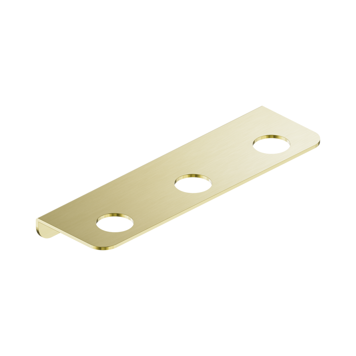 Mecca Triple Soap Bottle  Holder Brushed Gold