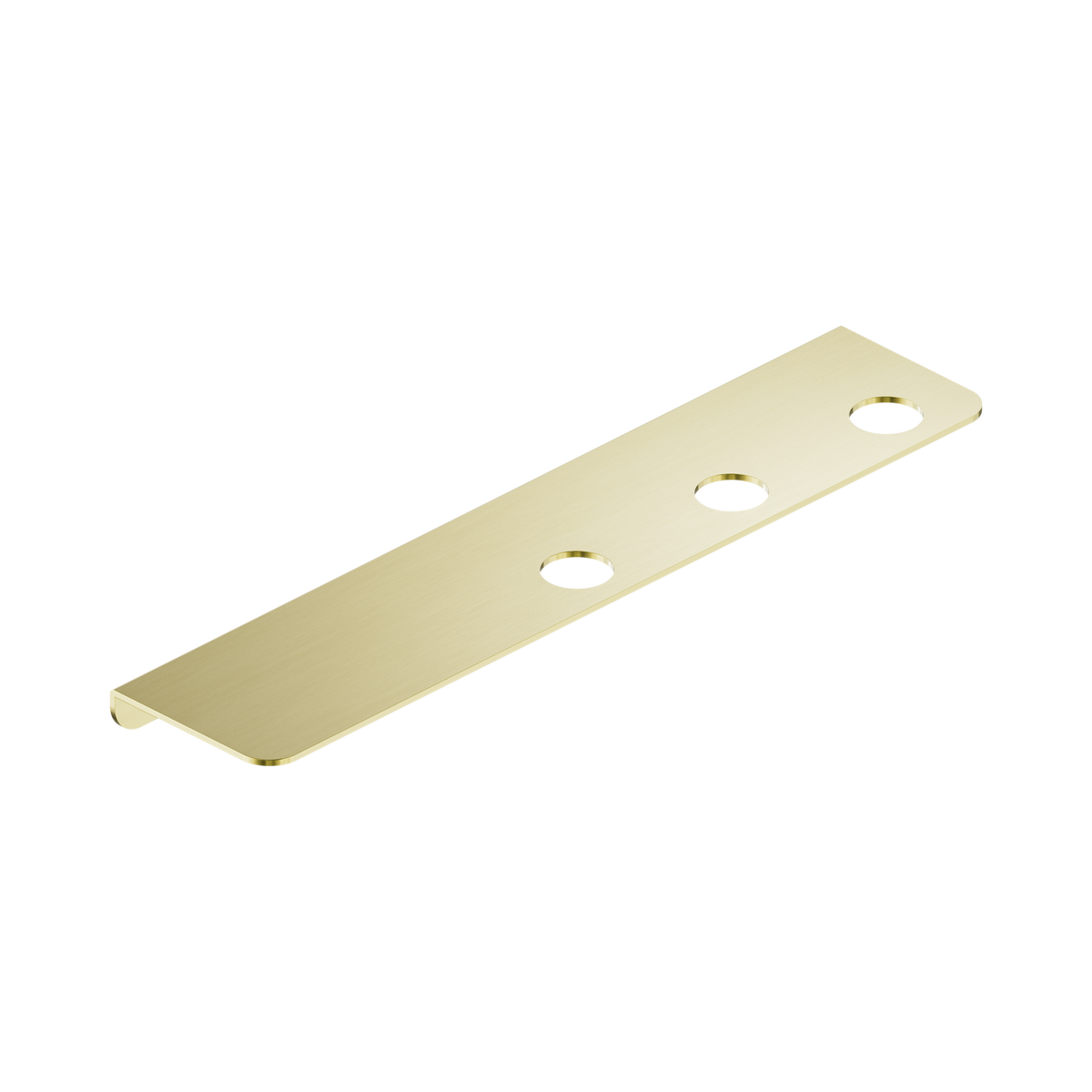 Mecca Triple Soap Bottle  Holder With Shelf Brushed Gold
