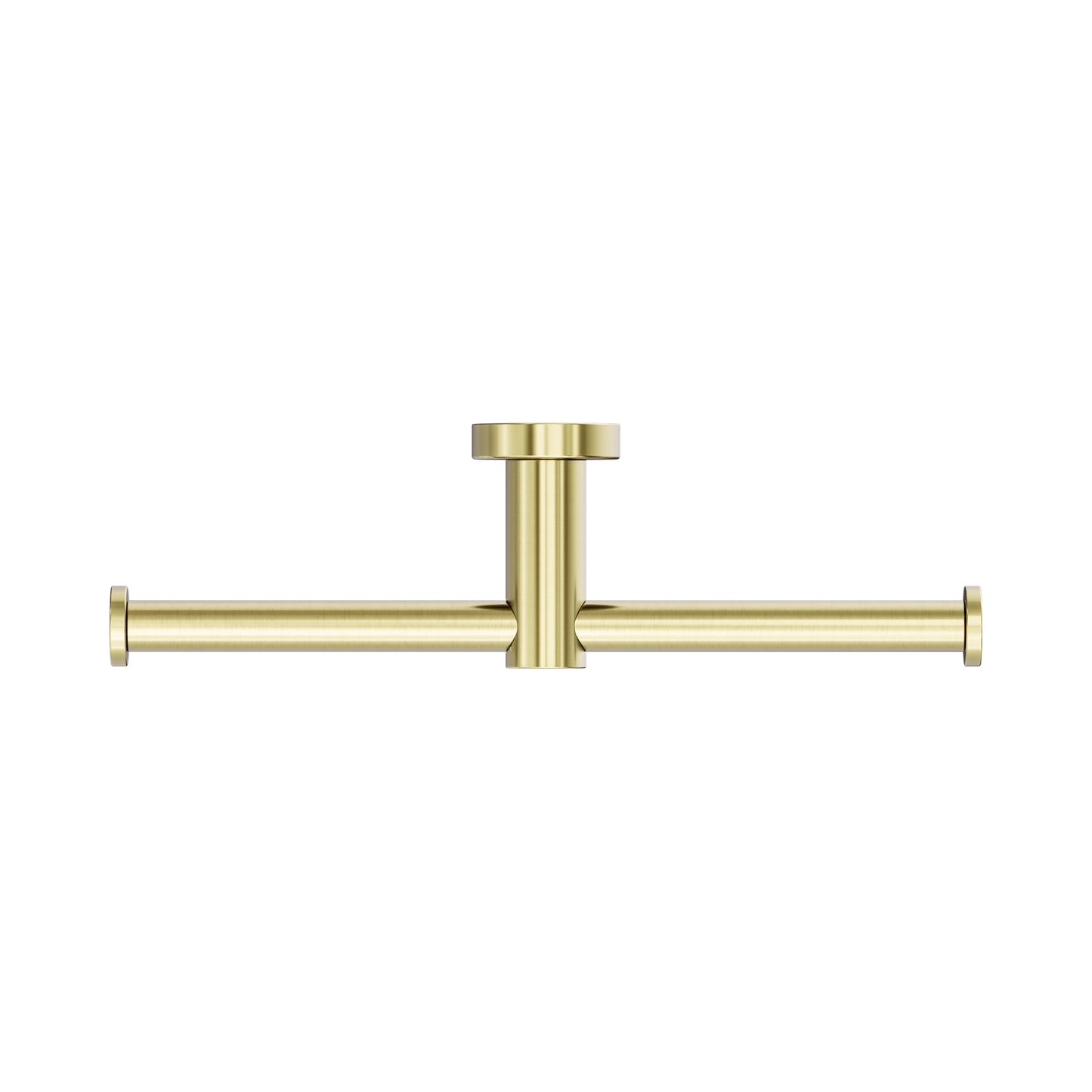 Mecca Double Toilet Roll Holder Brushed Gold