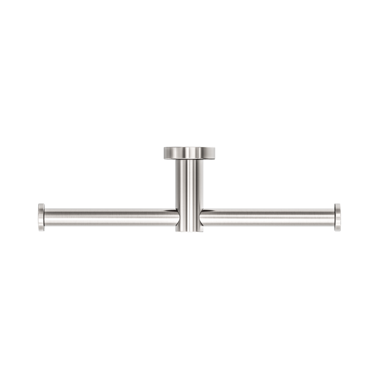 Mecca Double Toilet Roll Holder Brushed Nickel