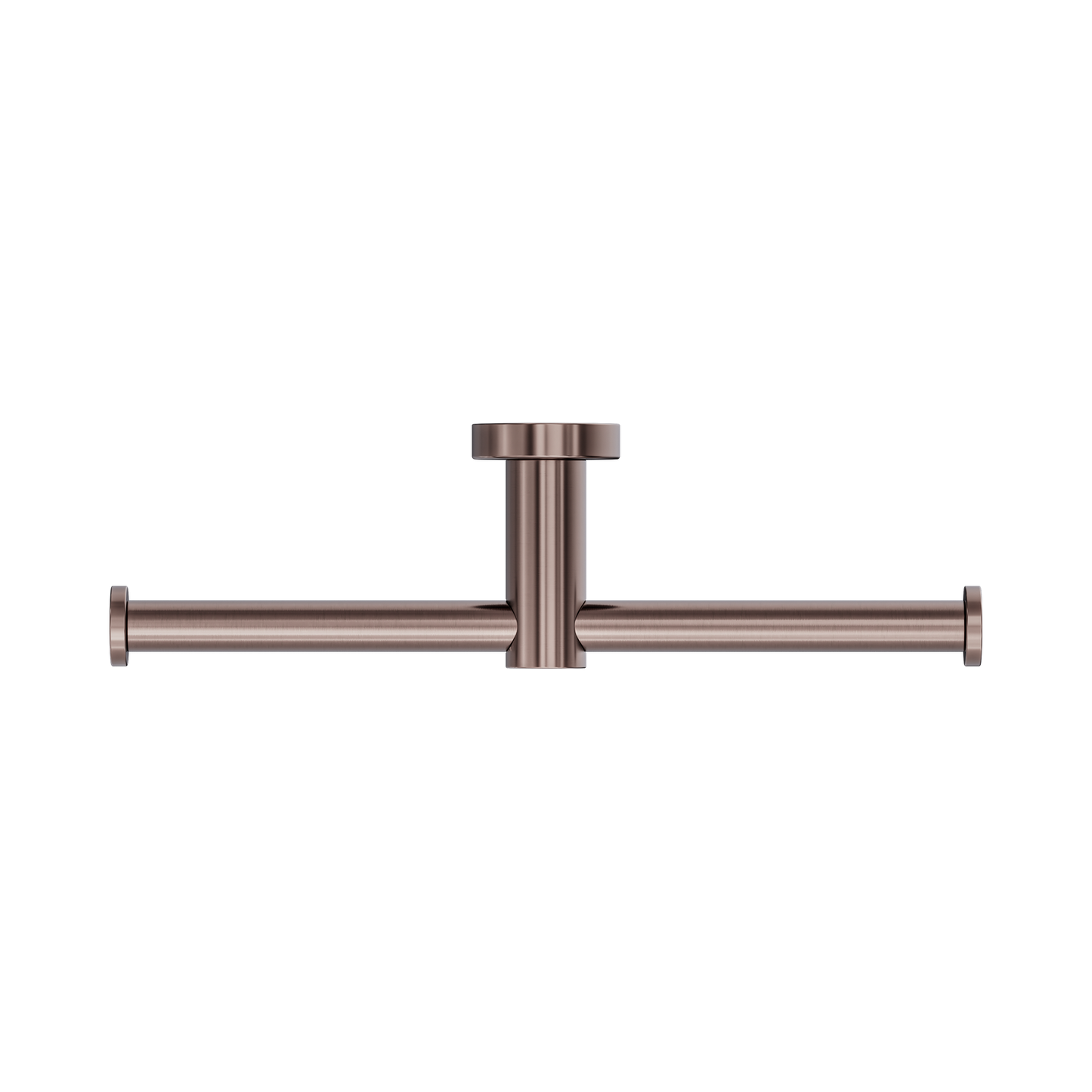 Mecca Double Toilet Roll Holder Brushed Bronze