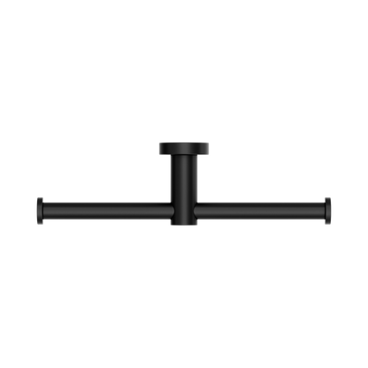Mecca Double Toilet Roll Holder Matte Black