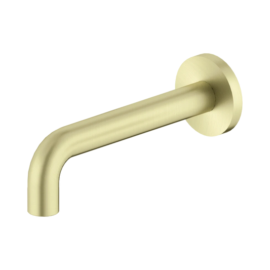 X Plus Wall Basin Set Spout Only 180mm Brushed Gold