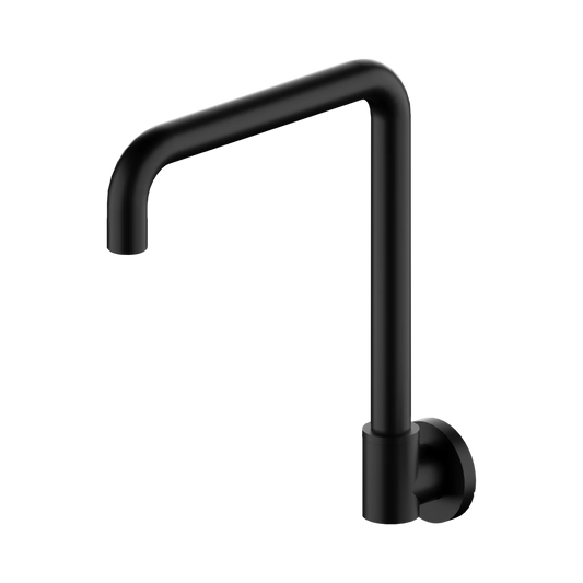 X Plus Wall Mounted Swivel Spout Only Matte Black
