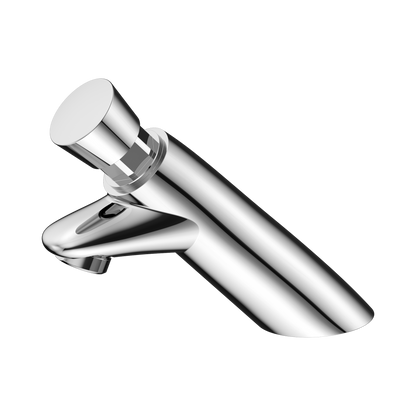 SS316 Lead Free Timeflow Push Button Pillar Tap Chrome
